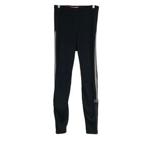Novara Men's Black fleece Lined Cycling Pants Size Medium Side Zip Ankle
